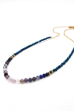 Load image into Gallery viewer, Amethyst and Crystal Necklace -N8-038
