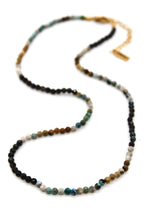Load image into Gallery viewer, Short Gradient Turquoise Stone Necklace - N9-200TG
