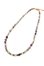 Load image into Gallery viewer, Simple Semi Precious Stone and 24K Gold Plate Necklace -French Flair Collection-
