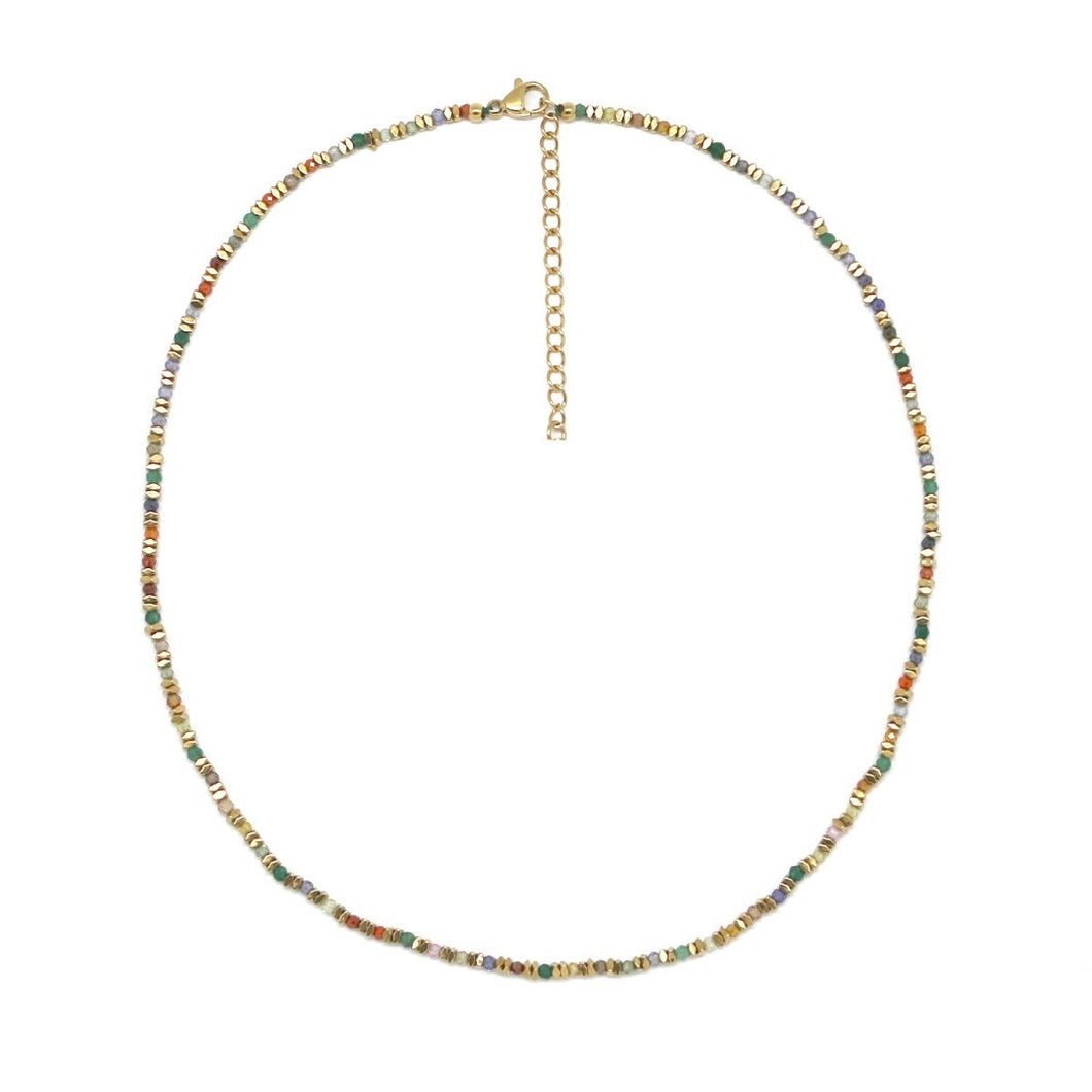 Colorful Zirconium Delicate Necklace -  N2-2669
