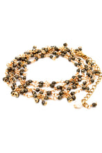 Load image into Gallery viewer, Pyrite Long 24K Gold Plate Chain Necklace
