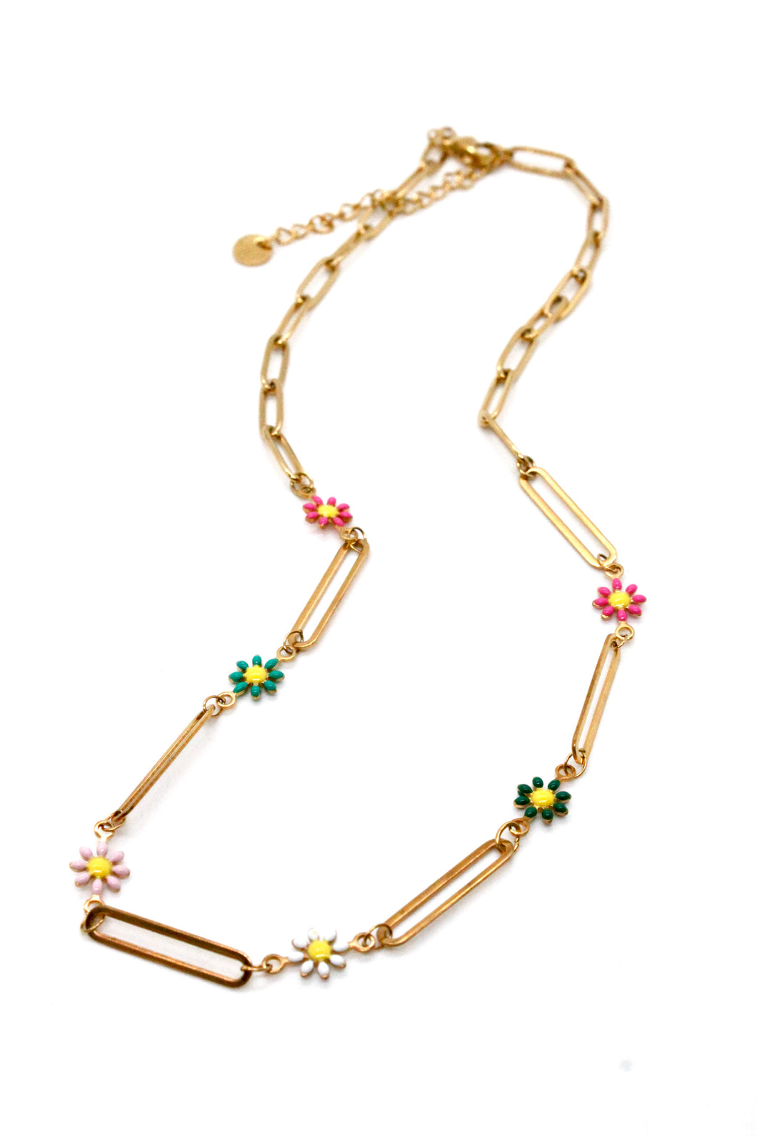 A Few Flowers Chain Necklace -French Flair Collection-