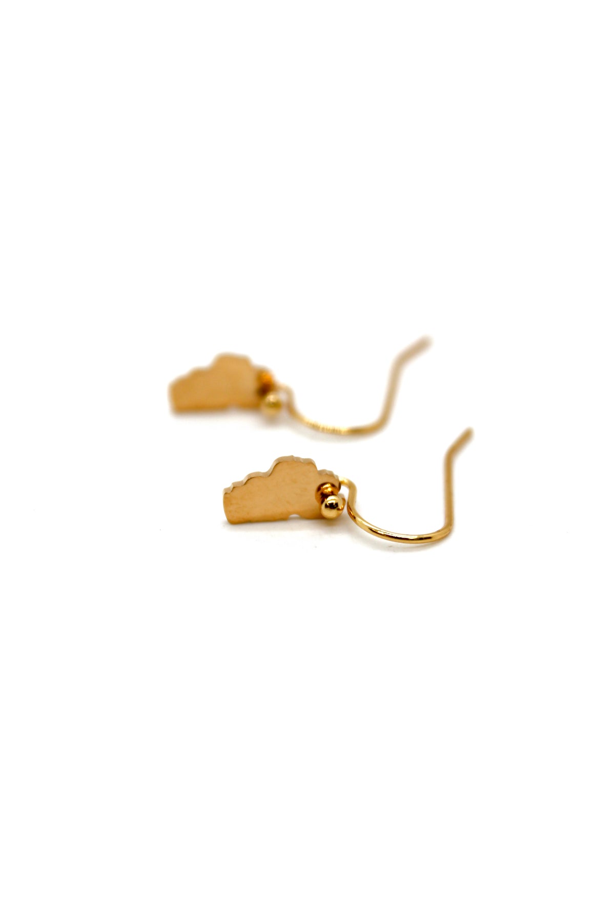 Lake Tahoe Gold Plate Small Charm Earrings - E9-200 GSLT