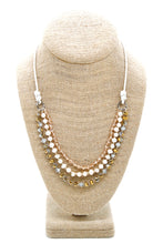 Load image into Gallery viewer, Semi Precious Stone Multi Strand Short Necklace - N4-015
