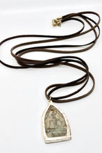 Load image into Gallery viewer, Reversible Buddha Charm on Leather -Buddha Collection-
