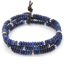 Load image into Gallery viewer, Lapis Lazuli + Silver Bracelet Bundle
