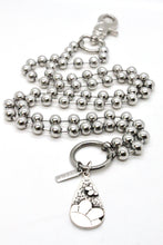 Load image into Gallery viewer, Flower Cutout Pendant Convertible Silver Chain Necklace
