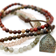 Load image into Gallery viewer, Semi Precious Stone Buddha Charm Bracelet -Buddha Collection-

