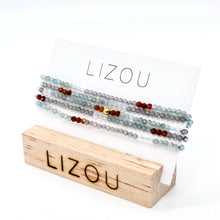 Load image into Gallery viewer, Delicate Faceted Mini Semi Precious Stone Mix Beaded Necklace - N9-002
