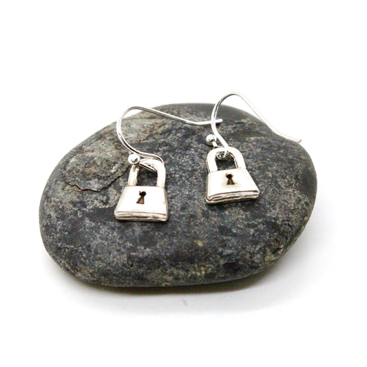 Lock and Key Small Earrings - E9-030