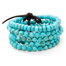 Load image into Gallery viewer, Turquoise Stone Luxury Stack Bracelet
