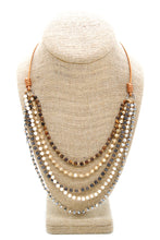Load image into Gallery viewer, Semi Precious Stone Multi Strand Short Necklace - NLS-Deer
