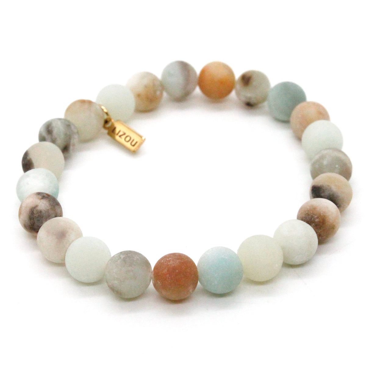 Matte Amazonite 8mm Stretch Bracelet -Stone Collection-