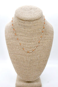 Miyuki Seed Bead Tiny Chain Necklace -Mini Collection-