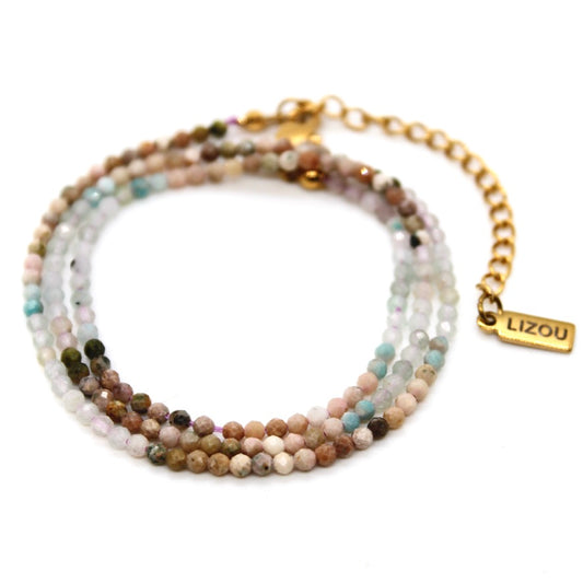 Short Gradient Stone Necklace - N9-200G6