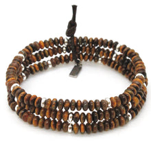 Load image into Gallery viewer, Tiger&#39;s Eye + Silver Bracelet Bundle
