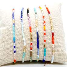 Load image into Gallery viewer, Bundle of Six Colorful Seed Bead Bracelets - B8-035
