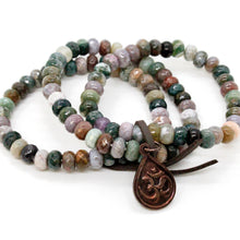 Load image into Gallery viewer, Indian Agate Buddha Charm Bracelet -Buddha Collection-
