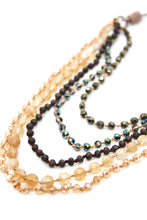 Load image into Gallery viewer, Semi Precious Stone Multi Strand Short Necklace - NLS-Cash
