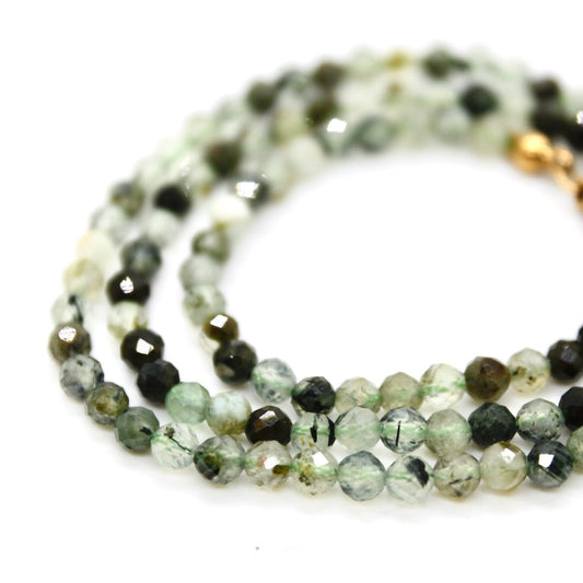 Short Prehnite Stone Necklace - N9-200PH