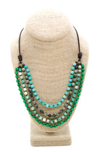 Load image into Gallery viewer, Semi Precious Stone Multi Strand Short Necklace - NLS-M22
