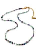 Load image into Gallery viewer, Short Fluorite Stone Necklace - N9-200FL
