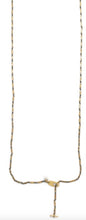 Load image into Gallery viewer, Long Beaded Pyrite Convertible Necklace to Bracelet
