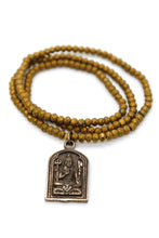 Load image into Gallery viewer, Matte Crystal Necklace with Small Buddha -Buddha Collection-
