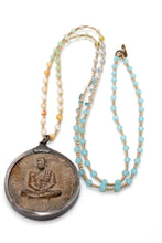 Load image into Gallery viewer, Buddha Necklace 24 - Semi Precious Stone Buddha Charm - One of a Kind -

