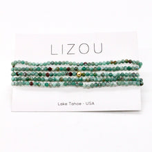 Load image into Gallery viewer, Delicate Faceted Mini Semi Precious Stone Beaded Necklace - N9-107
