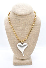Load image into Gallery viewer, Simple Silver Pendant Convertible Gold Chain Necklace
