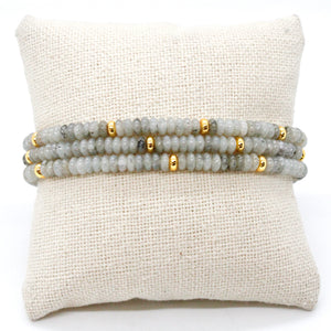 Labradorite + Gold Bracelet Bundle