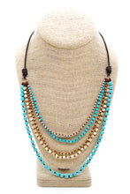 Load image into Gallery viewer, Semi Precious Stone Multi Strand Short Necklace - NLS-Eclipse
