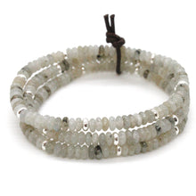 Load image into Gallery viewer, Labradorite + Silver Bracelet Bundle
