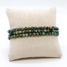 Load image into Gallery viewer, Faceted African Turquoise Stretch Necklace or Bracelet - NS-AF
