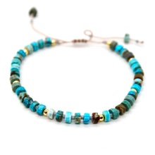Load image into Gallery viewer, Turquoise Single String Bracelet - B7-018C
