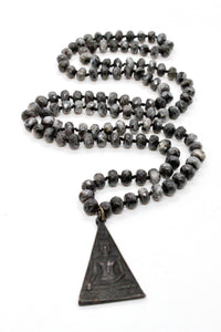 Black Buddha Stone Necklace -Buddha Collection-