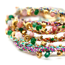 Load image into Gallery viewer, Braids and Beads Pastel Bracelet - B4-030

