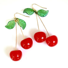 Load image into Gallery viewer, Beautiful Summer Cherry Earrings - E5-001
