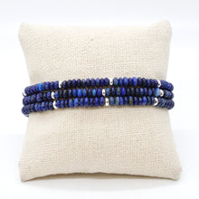 Load image into Gallery viewer, Lapis Lazuli + Silver Bracelet Bundle
