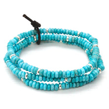 Load image into Gallery viewer, Turquoise + Silver Bracelet Bundle
