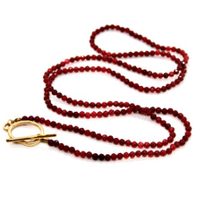 Load image into Gallery viewer, Luxury Faceted Long Ruby Necklace or Bracelet - N9-300
