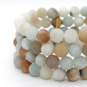 Matte Amazonite 8mm Stretch Bracelet -Stone Collection-