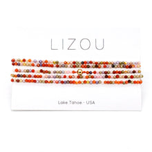 Load image into Gallery viewer, Delicate Faceted Mini Semi Precious Stone Zirconium Beaded Necklace - N9-118
