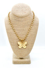 Load image into Gallery viewer, Gold Butterfly Convertible Gold Chain Necklace
