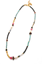 Load image into Gallery viewer, Rainbow Mix Miyuki Seed Bead Necklace -Seeds Collection-
