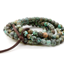 Load image into Gallery viewer, Luxury Faceted African Turquoise Stack Bracelet
