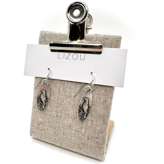 Bird on Branch Small Earrings - E9-077