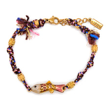 Load image into Gallery viewer, Colorful Enamel Fish Rainbow Bracelet - B4-016
