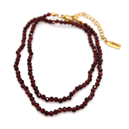 Short Garnet Stone Necklace - N9-200GR